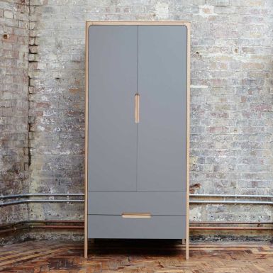 Como Wardrobe - 2 Doors & 2 Drawers - Narrow