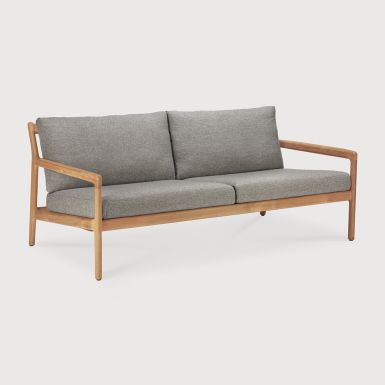 Ethnicraft Outdoor Jack Sofa Frame | Teak | 180cm | Mocha FR cushion