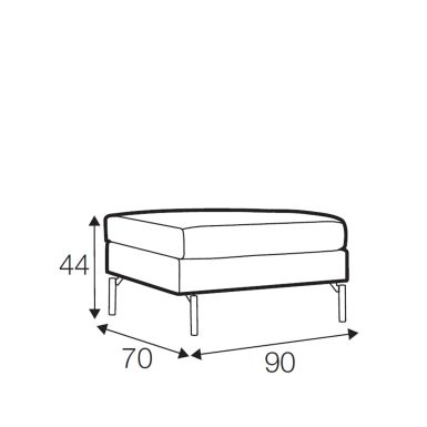 Wave Footstool 