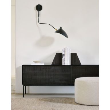 Ethnicraft Grooves TV Cupboard | Off Black Teak