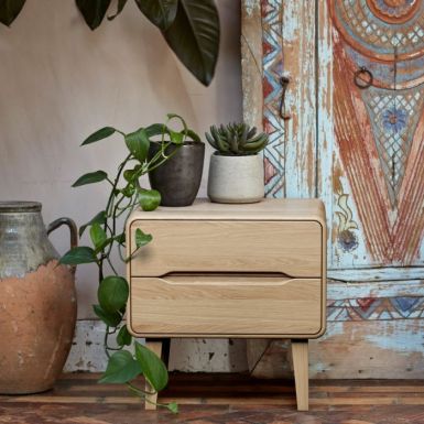 Lund Bedside with 2 Drawers