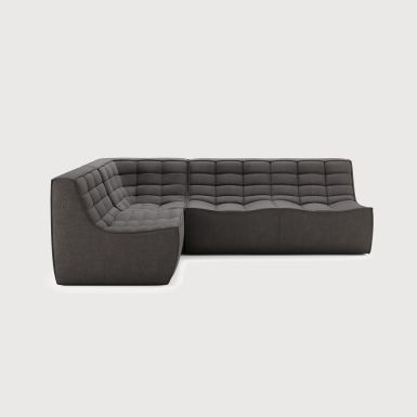 Ethnicraft N701-UK sofa set 1 | Dark Grey