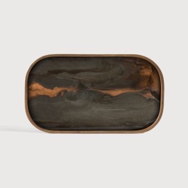 Ethnicraft Organic Valet Tray | Bronze | Regtangular | Large