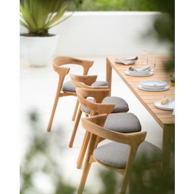 Ethnicraft Outdoor Bok Chair | Teak | Mocha FR cushion