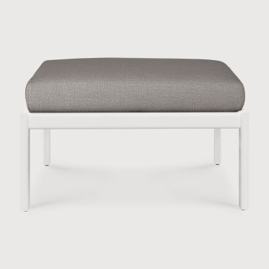 Ethnicraft Outdoor Jack Footstool Frame | Aluminium | Mocha FR cushion