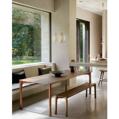 Ethnicraft PI Dining Table | Fixed | Brown Teak