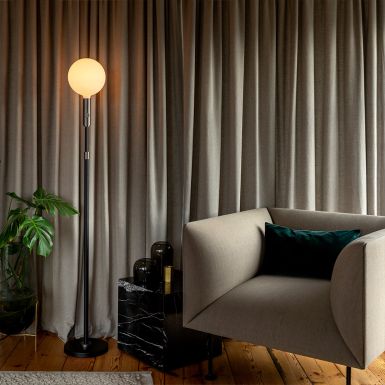 Poise Adjustable Floor Lamp in Graphite by Tala