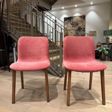 Ex-Display |  Set of 2 Casti W Chairs in Aquaclean Titan Groseille - 271283