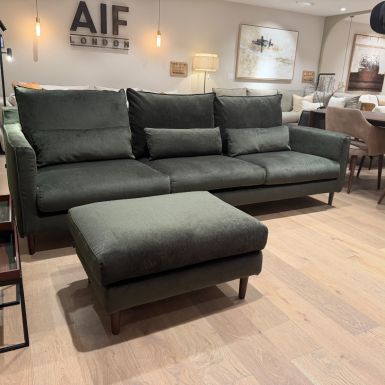 Ex-Display | Austin 3.5 Seat Set in Aquaclean Lac Dark Green - 269175