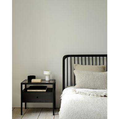 Ethnicraft Spindle Bedside Table | Black Oak