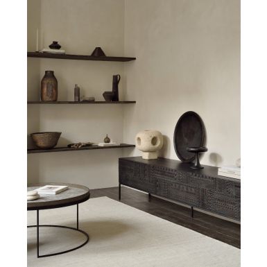 Ethnicraft Tabwa TV Cupboard | Off Black Teak