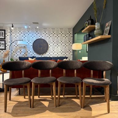Ex-Display | Set of 4 Lasio Chairs in Aquaclean Titan Fondant - 270980