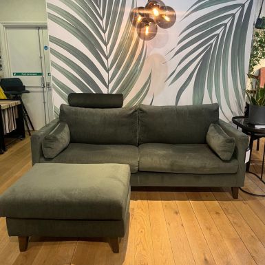 Ex-Display | Blade 2.5 Seat sofa Set in Aquaclean Lac Dark Green - 269888