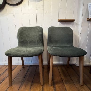 Ex-Display | Set of 2 Casti W Chairs in Aquaclean Titan Verde - 271051
