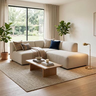 Valencia Modular W212cm Configuration Sofa - Element 112 + Corner 90 + Bench 145