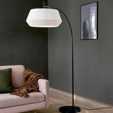 Pleated | Floor Lamp | White