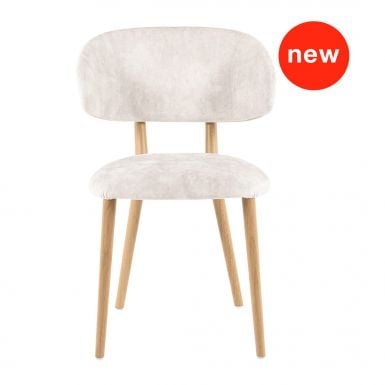 Coco Chair with Armrest - Wooden Leg