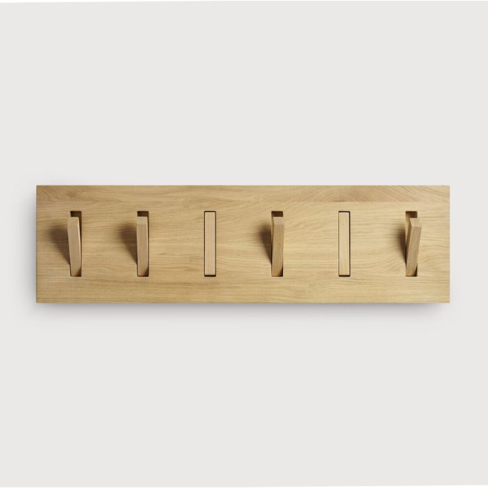 Ethnicraft Utilitile Oak 6 Hook Wall Hanger from Adventures in Furniture