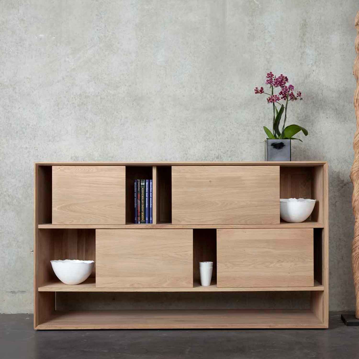 Ethnicraft nordic oak bedside solid wood furniture