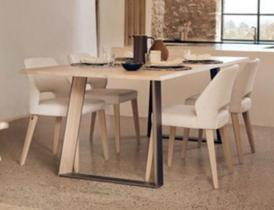 Metal Leg Dining Table by Adventures In Furniture.
