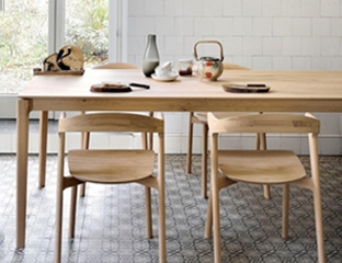 Solid Oak Extendable Dining Table by Adventures In Furniture.