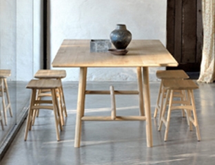 Large Solid Oak Dining Table designed By Adventures In Furniture. 