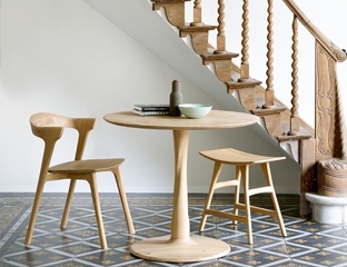 Round Solid Oak Dining Table By Adventures In Furniture.