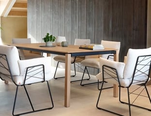 Modern Oak Dining Table By Adventures In Furniture.