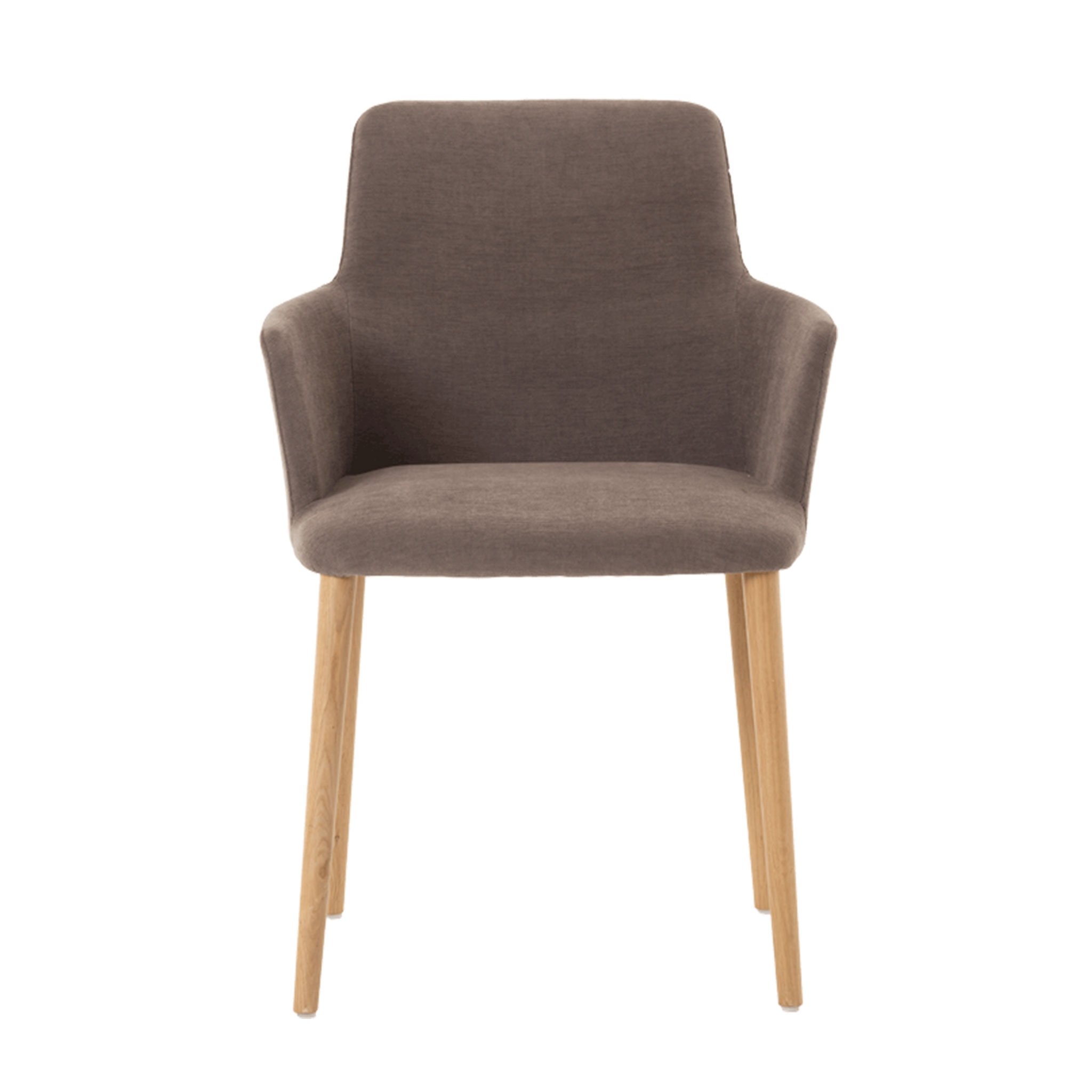 Cos Chair with Armrest - Wood Legs