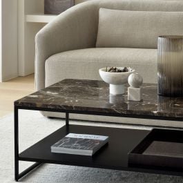 Marble sales iron table