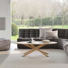 Dolf oval coffee table deals
