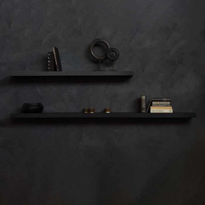 Black clearance oak shelves