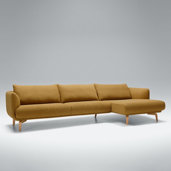 Mustard l shape sofa discount