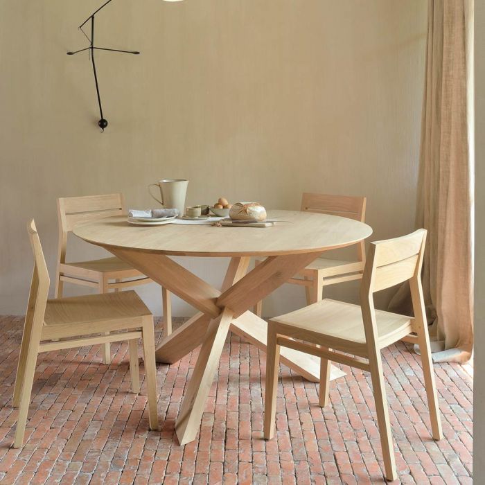 Used round dining table and chairs sale