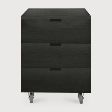 Ethnicraft EOL Black Oak Billy Box - 3 drawers