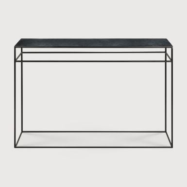 Ethnicraft Aged Console Table | Charcoal 