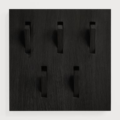 Ethnicraft Utilitile Black Oak 5 Hook Wall Hanger