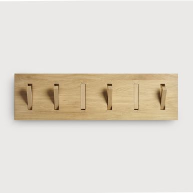 Ethnicraft Utilitile Oak 6 Hook Wall Hanger