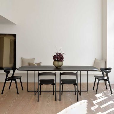 Ethnicraft Arc Black Oak Dining Tables