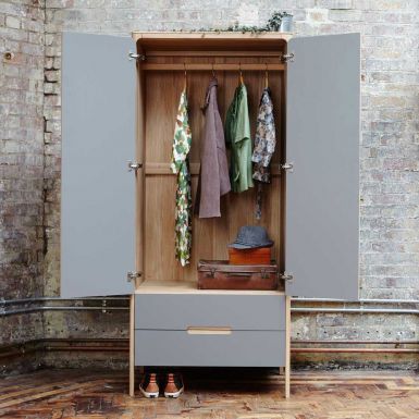 Como Wardrobe Narrow - 2 Doors & Drawers