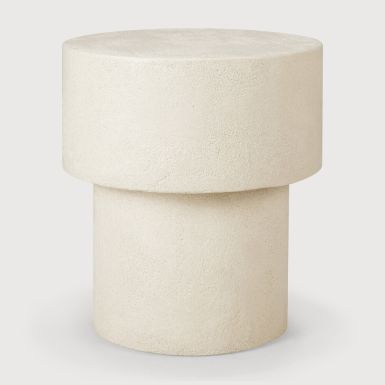 Ethnicraft Elements Side Table | Microcement | Mushroom