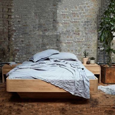 Modern teak wood shop bed