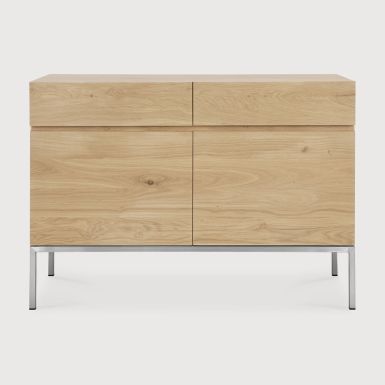 Ethnicraft EOL Oak Ligna Sideboards - Stainless Steel