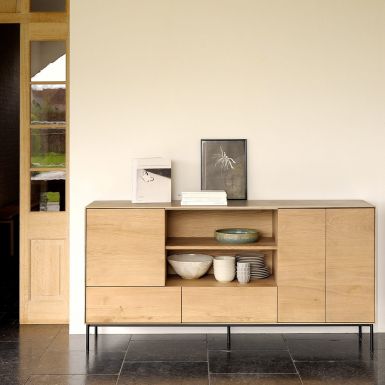 Ethnicraft Oak Whitebird sideboard - 3 doors - 2 drawers