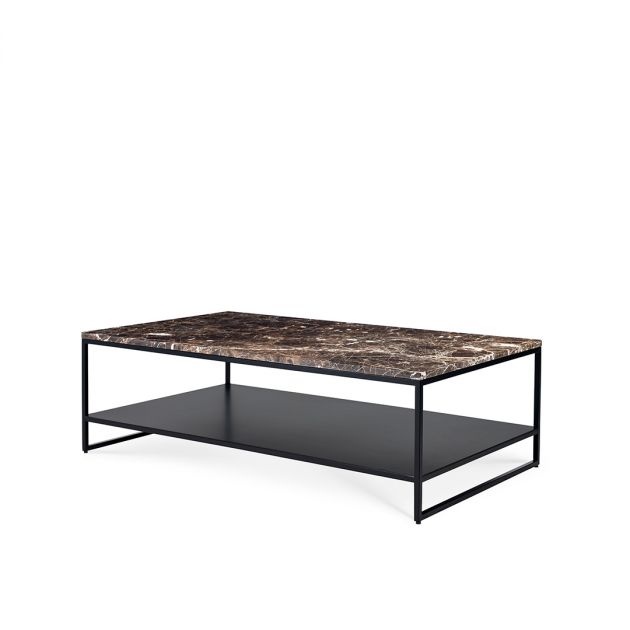 Stone top deals coffee table rectangle