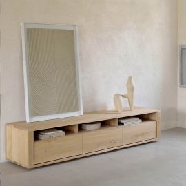 Oak nordic sales tv cupboard